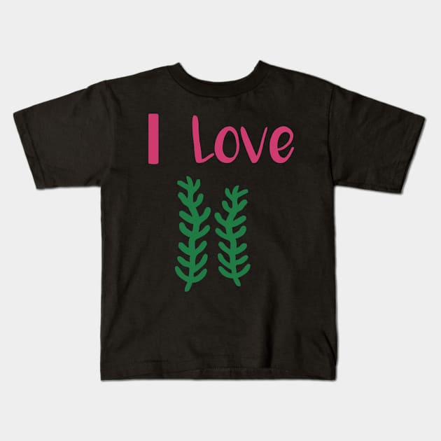 I love algae | Alga tang kelp botany Kids T-Shirt by skaterly